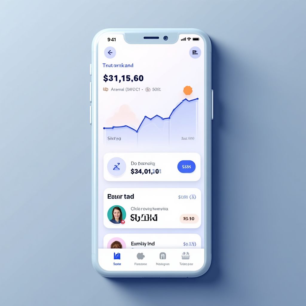 Aplicație mobilă pentru servicii financiare